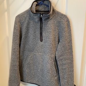 Toad&Co wool fleece "sespe zip pullover, EUC